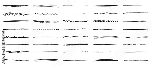 underline vector set