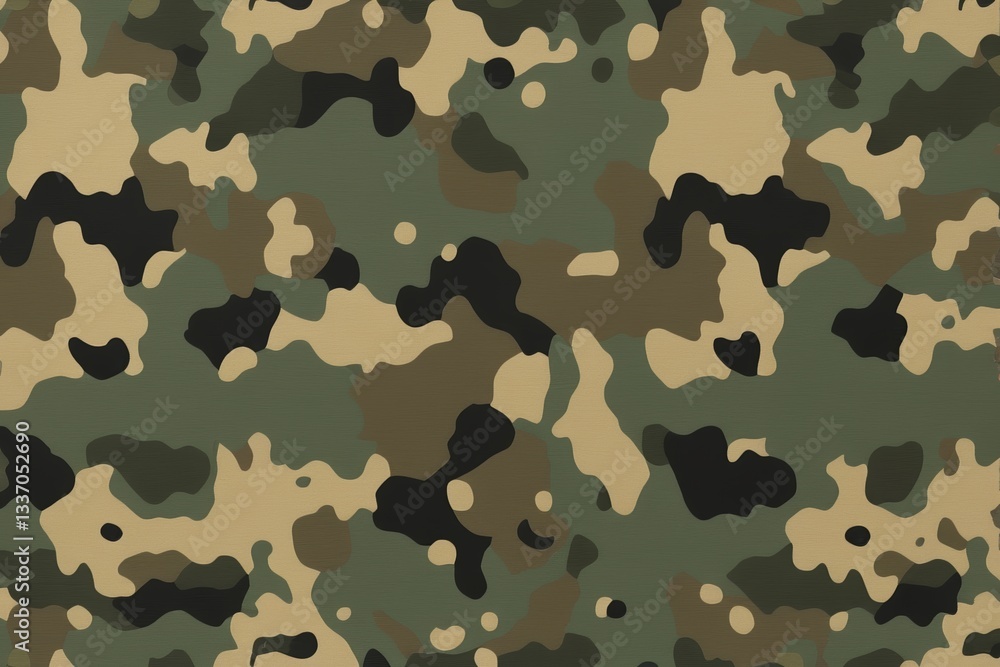 Fototapeta premium camouflage pattern with a black and tan color scheme
