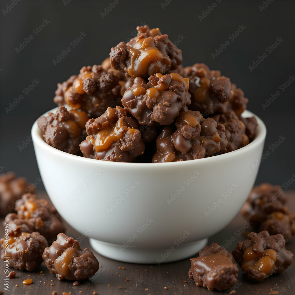 Chocolate Caramel Popcorn Clusters Recipe Chocolate Caramel Popcorn Clusters Recipe