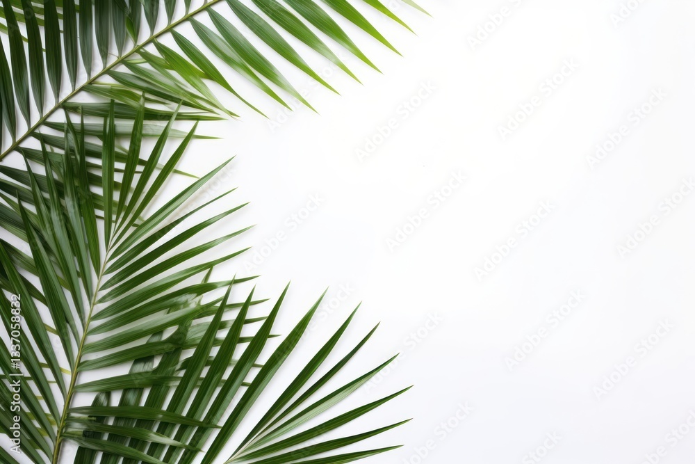 Obraz premium Palm leaf backgrounds outdoors nature.