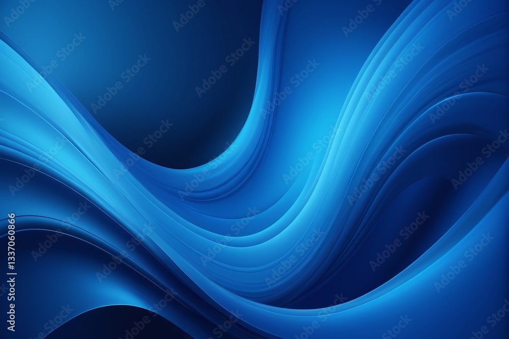 Naklejka premium a close up of a blue abstract background with a curved design