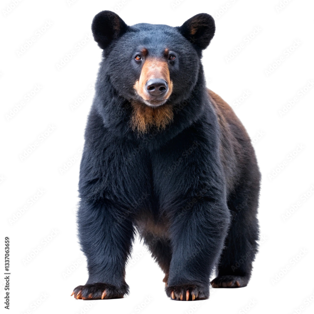 Fototapeta premium brown bear isolated on white background