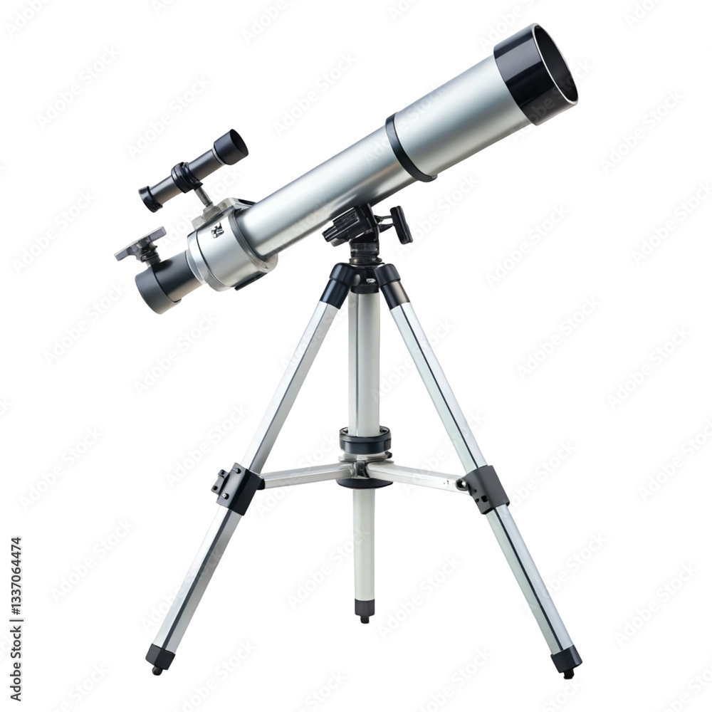 telescope on a white background telescope on a white background