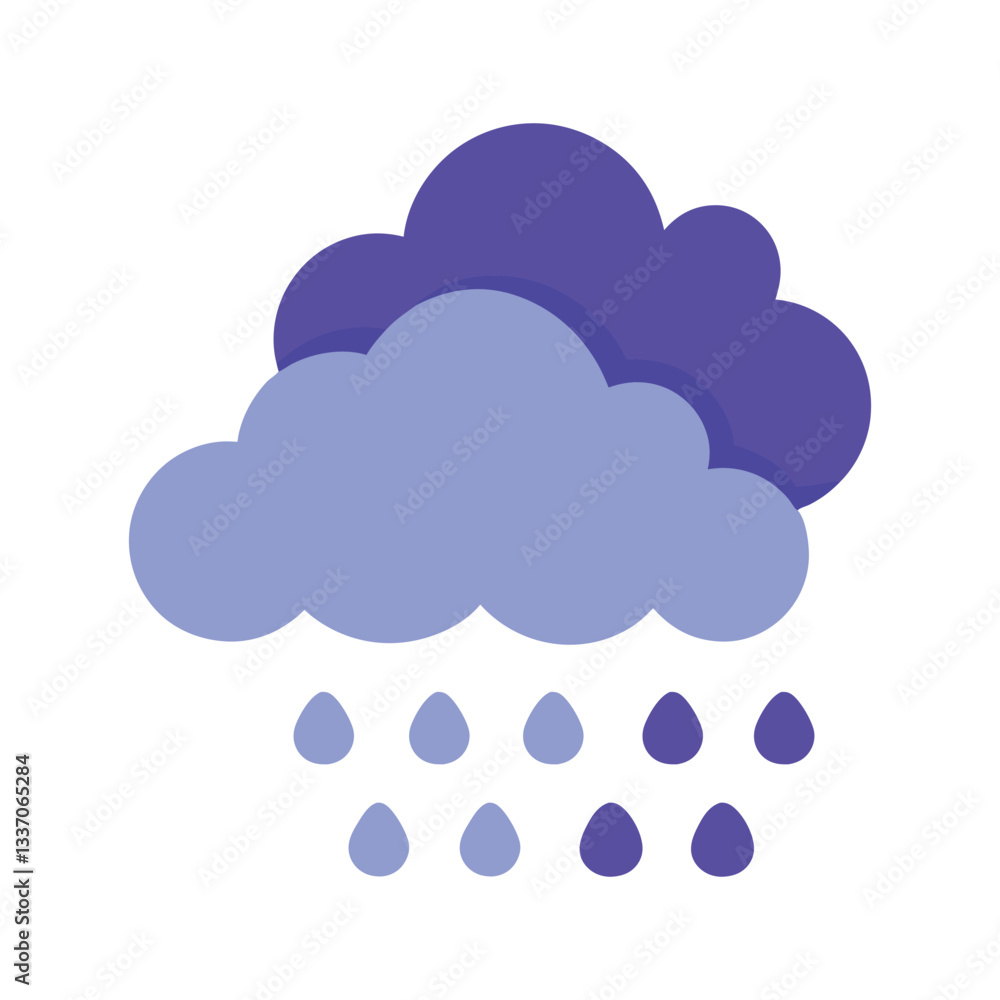 Cloud and rain effects vector illustration. Cloud and rain effects vector illustration.