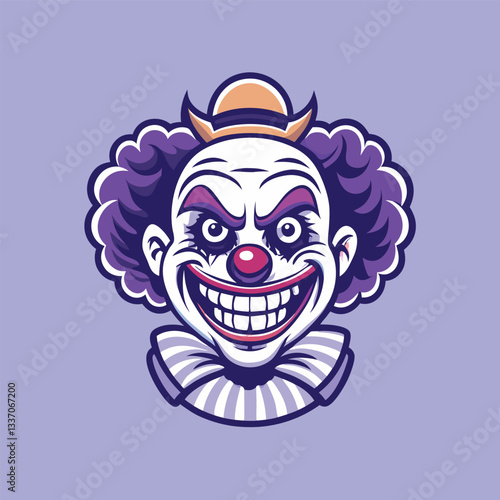 Hilarious Vector Illustration of a Goofy Clown for April Fools' Day