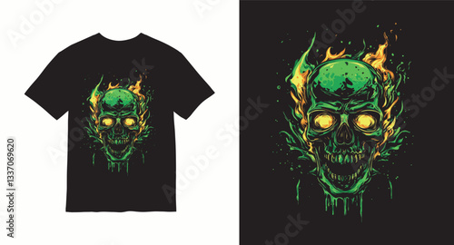 Graffiti skull graphic vector t-shirt design