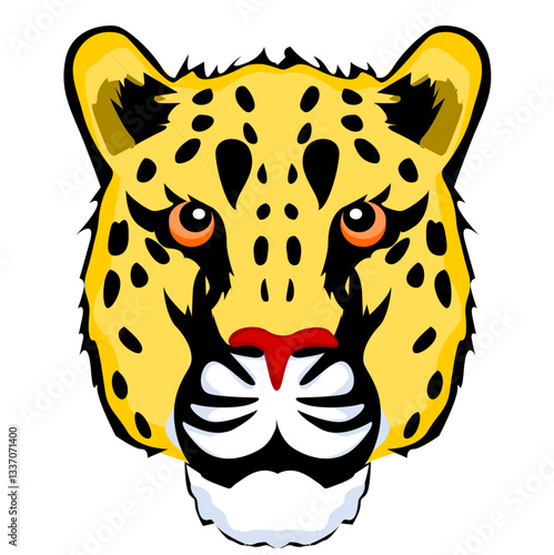 Ilustración de una cabeza de jaguar