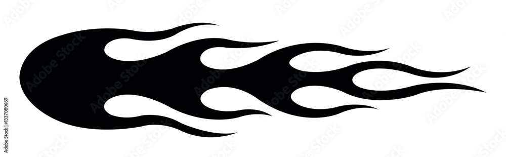 Abstract tribal fire flame tattoo stencil, racing car vinyl sticker and airbrush stencil vector art eps 10 file. Abstract tribal fire flame tattoo stencil, racing car vinyl sticker and airbrush stencil vector art eps 10 file.