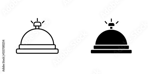 Bell conciergeicons for ui. vector illustration