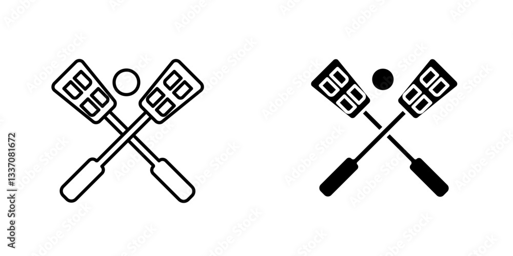 Broom-ballicons for ui. vector illustration Broom-ballicons for ui. vector illustration