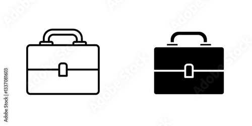 Briefcaseicons for ui. vector illustration