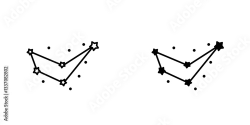 Constellationicons for ui. vector illustration