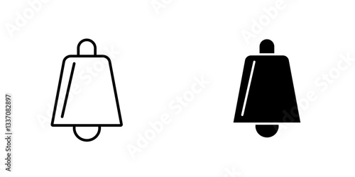 Cowbellicons for ui. vector illustration