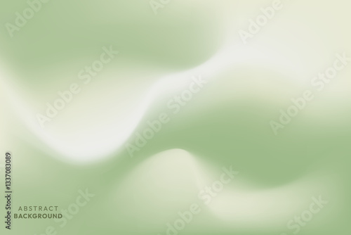 Green tea matcha gradient background. Green wave. Vector illustration.