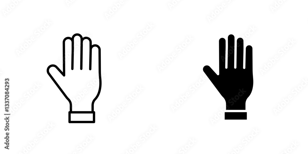 Obraz premium Handicons for ui. vector illustration