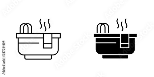Hot tubicons for ui. vector illustration