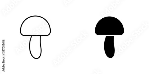 Mushroomicons for ui. vector illustration