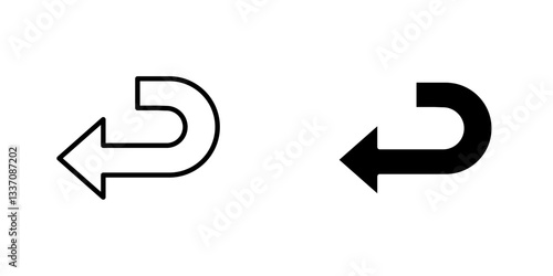 Send backicons for ui. vector illustration