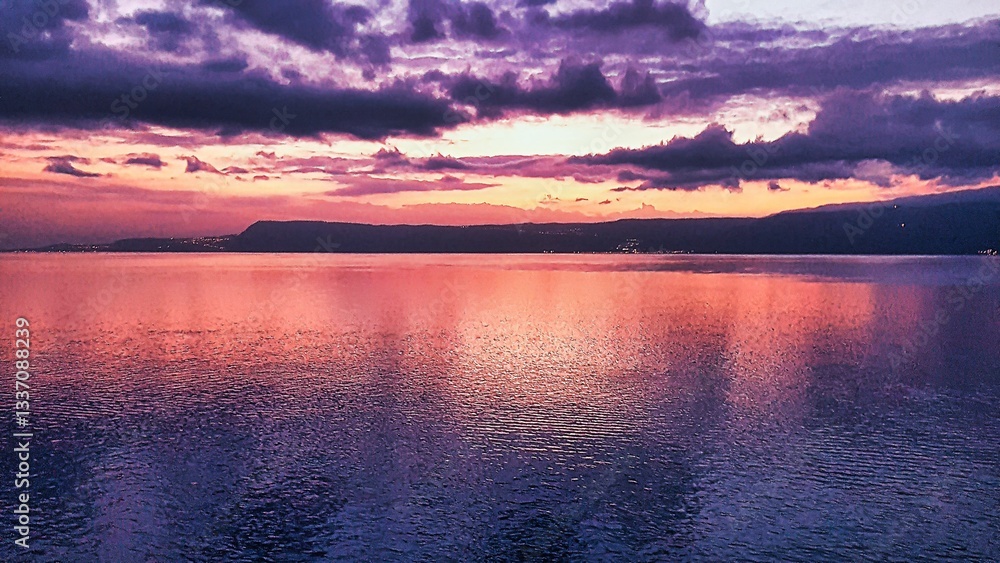 Obraz premium coucher de soleil en mer