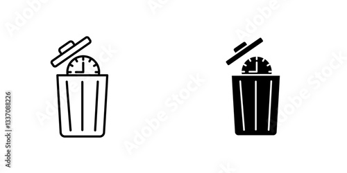 Time wasteicons for ui. vector illustration