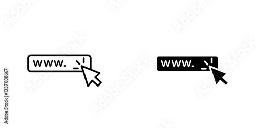 Urlicons for ui. vector illustration