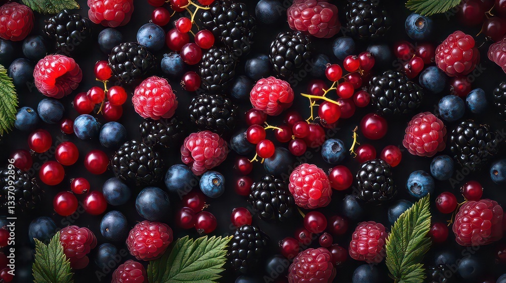 Close-up of assorted fresh berries Close-up of assorted fresh berries