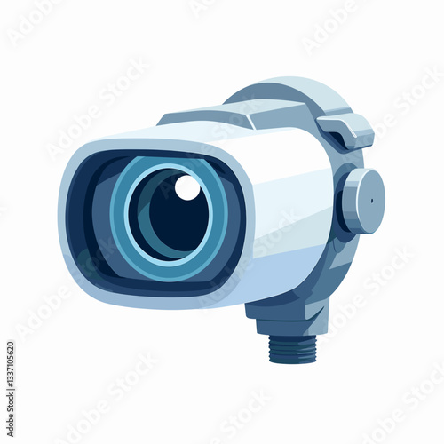 AI eye scanner illustration, technology and innovation concept