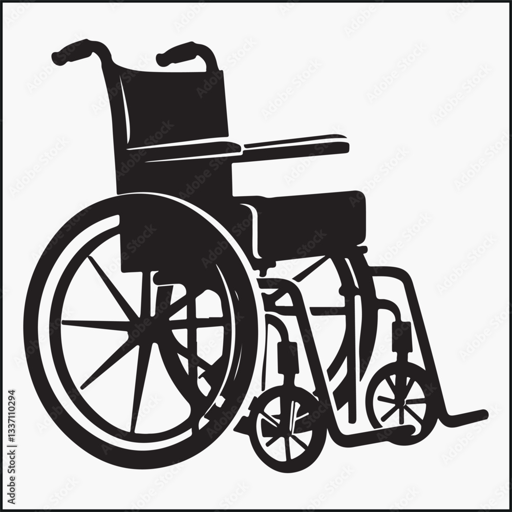 Fototapeta premium wheelchair silhouette