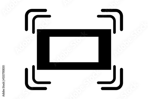 Classic Camera Symbol – Thin Line Drawing