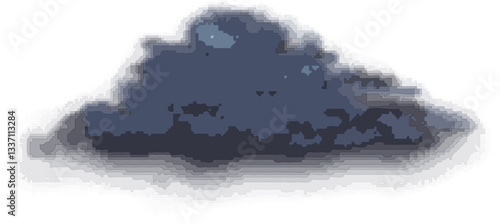 Storm cloud pixel art