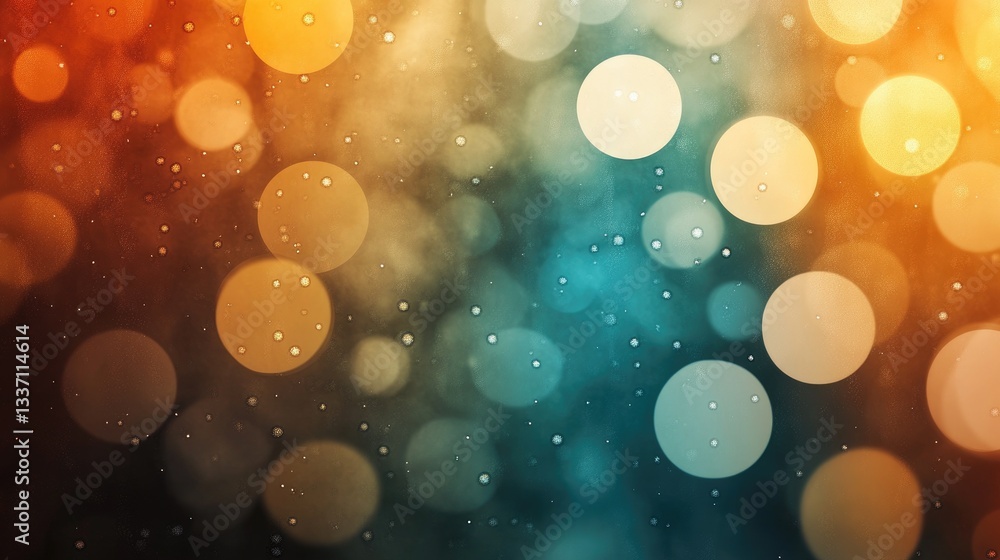 Blurred city lights forming abstract glowing bokeh shapes Blurred city lights forming abstract glowing bokeh shapes