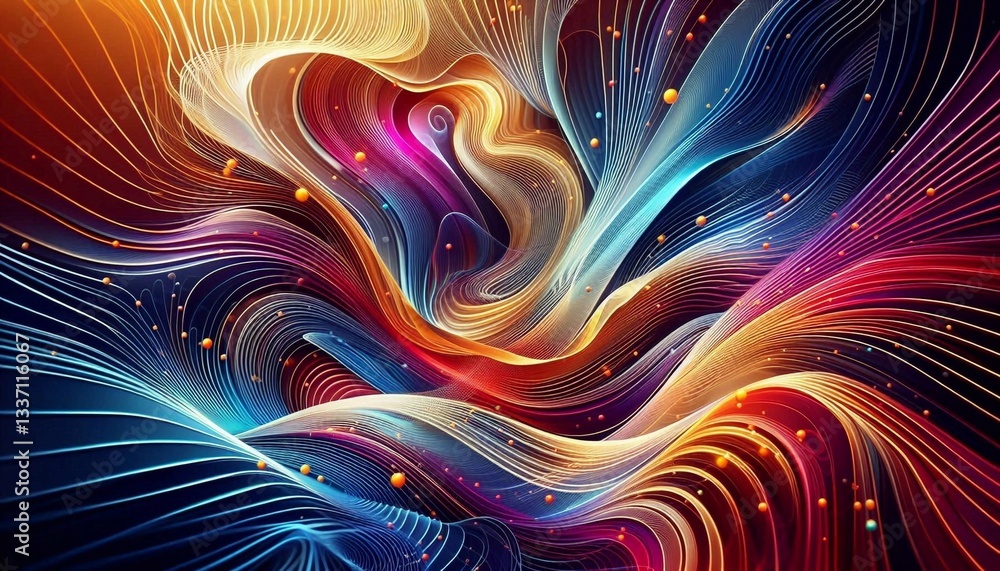 Obraz premium fractal burst arrangement