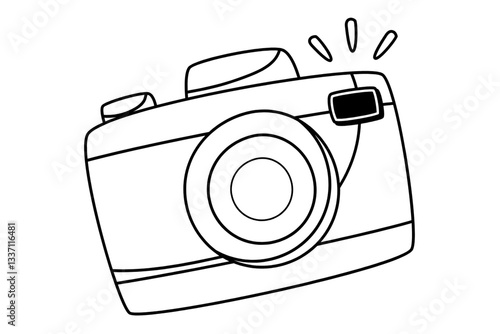 Outline Camera Icon – Perfect for Apps and Web