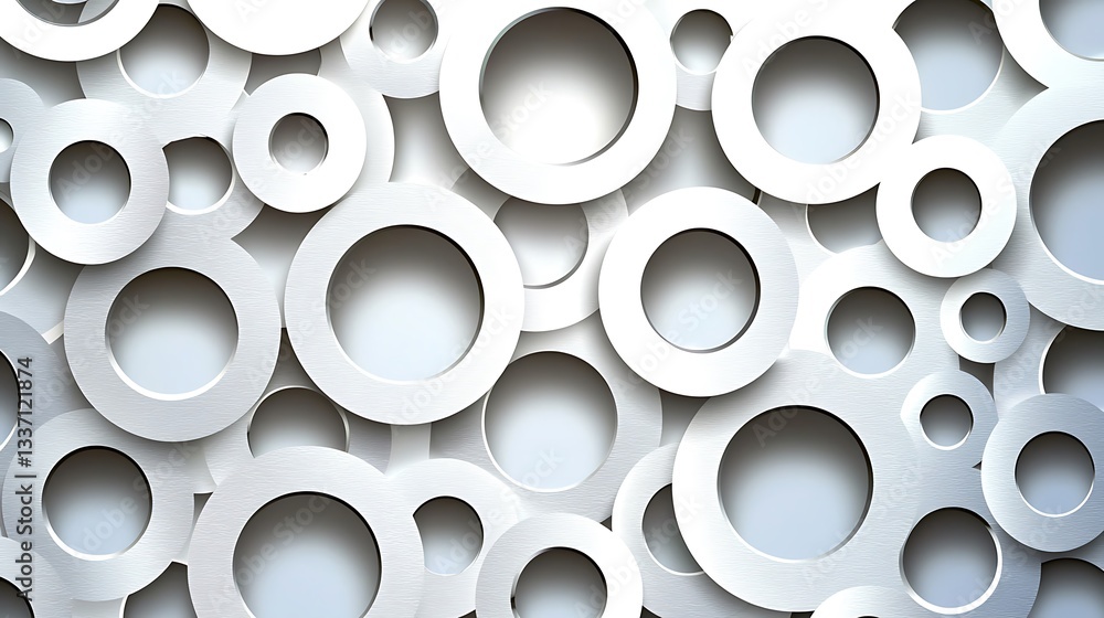 White layered circles abstract design background pattern. For modern creative digital art use White layered circles abstract design background pattern. For modern creative digital art use