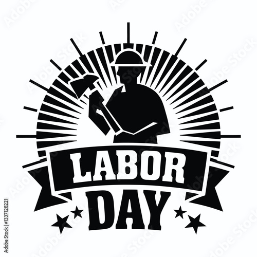 Happy Labor Day Illustration Design.