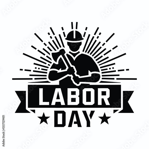 Happy Labor Day Illustration Design.