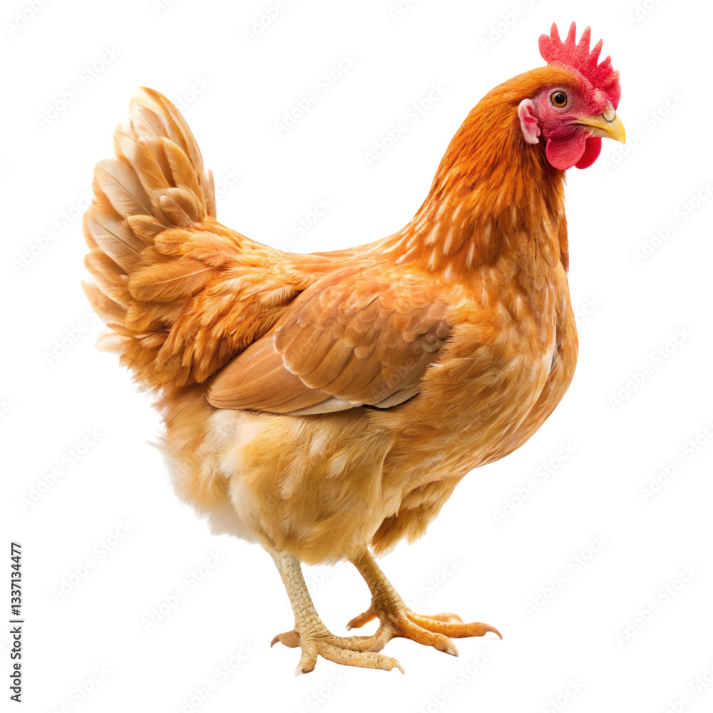 chicken isolated on white background chicken isolated on white background