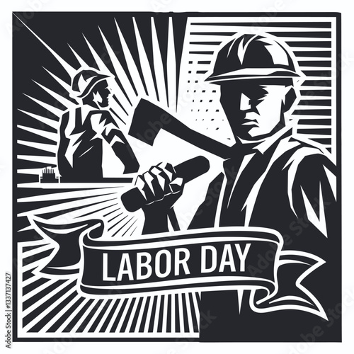 Labor Day Vector And Illustration Design.