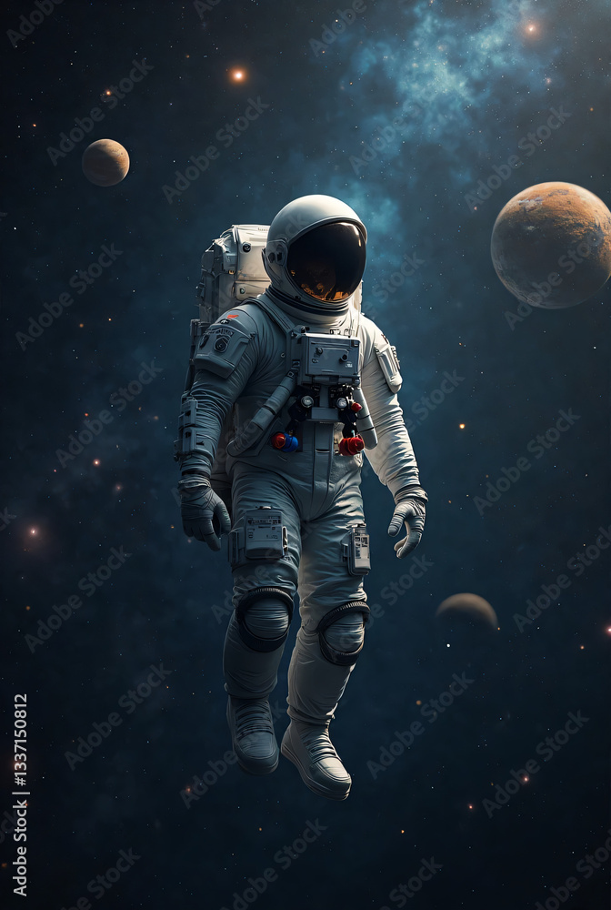 Fototapeta premium astronaut in space