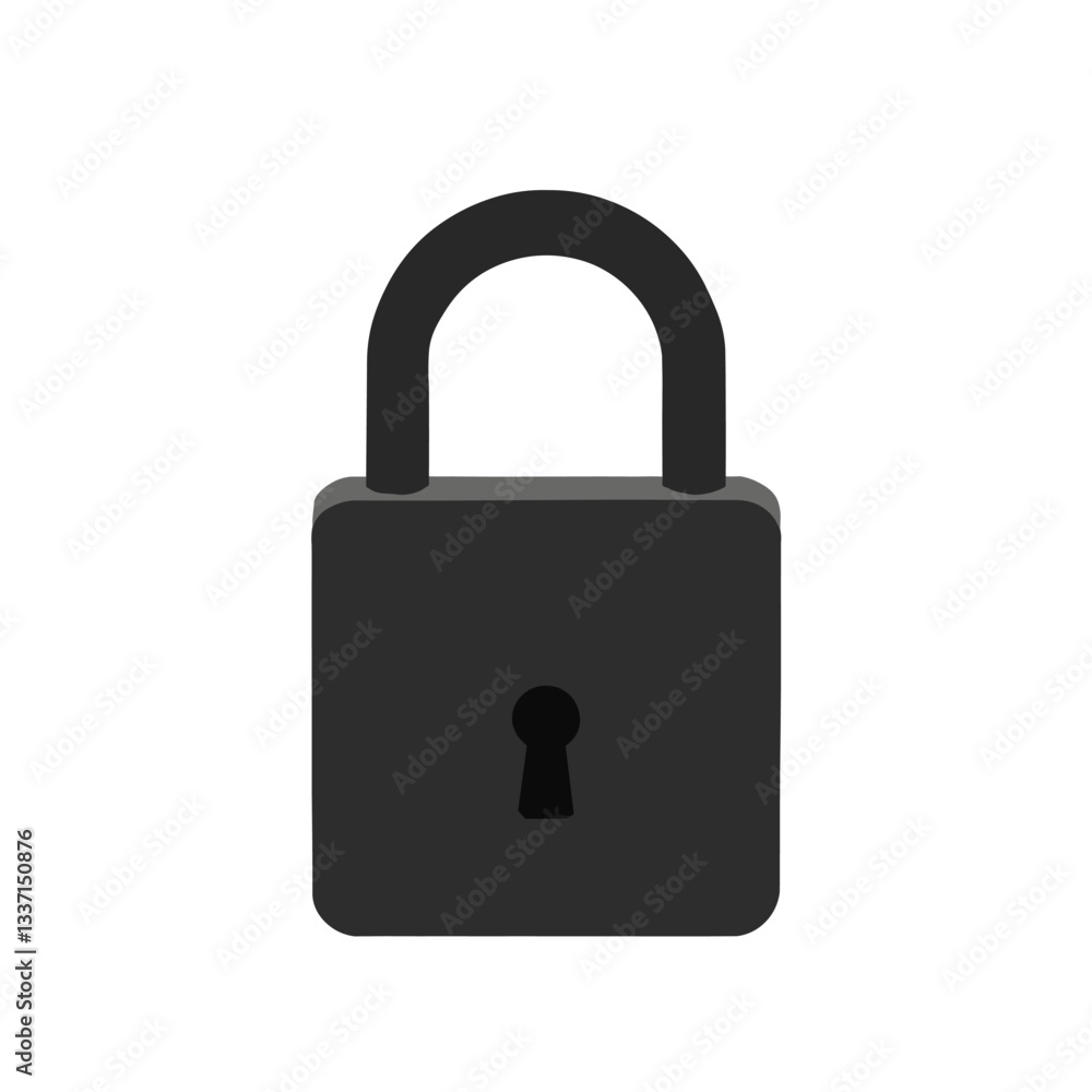Black Padlock Security Digital Privacy Protection Black Padlock Security Digital Privacy Protection
