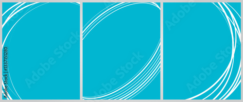Cover background set | Frame design with multi side texture effect | Abstract creative premium vector background for flyer, decoration, greeting, card, brochure with white, aero color