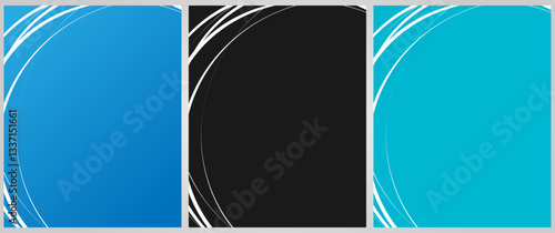 Cover background set | Frame design with left side texture effect | Abstract creative premium vector background for flyer, decoration, greeting, card, brochure with white stroke color