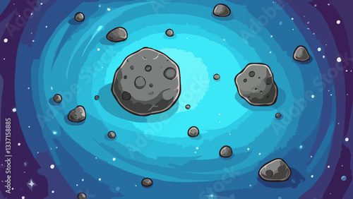 Asteroid illustration