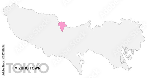 東京都瑞穂町の位置地図 境界線無_1