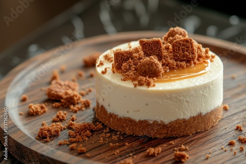 Speculoos Cheesecake (Belgium) A no-bake cheesecake made with crushed speculoos cookies, topped with a smooth caramel layer.