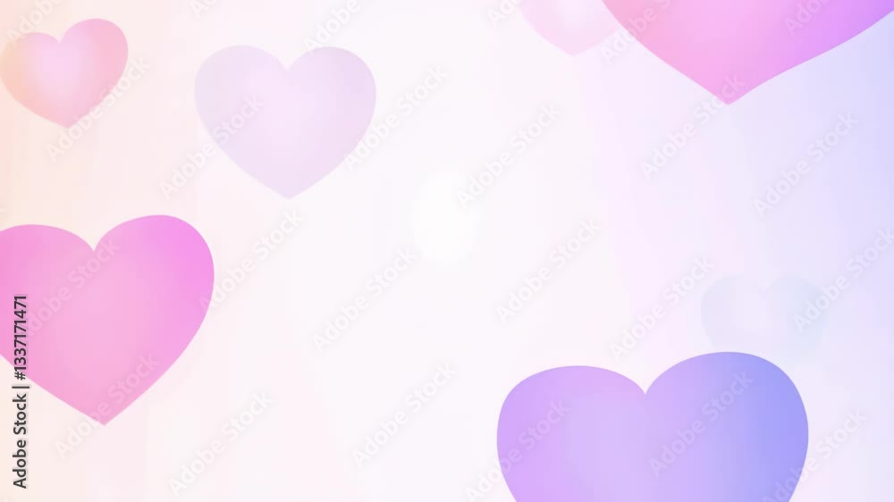 Pastel heart pattern with pink and purple elements. concept of love, romance, valentines day. Romantic background Pastel heart pattern with pink and purple elements. concept of love, romance, valentines day. Romantic background