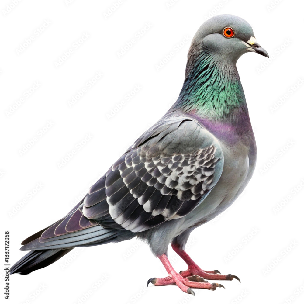 pigeon isolated on white background pigeon isolated on white background