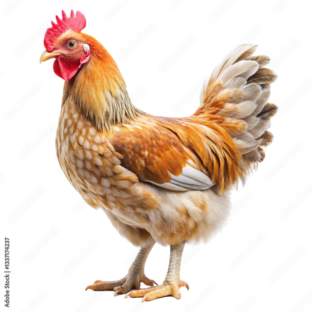 Fototapeta premium chicken isolated on white background
