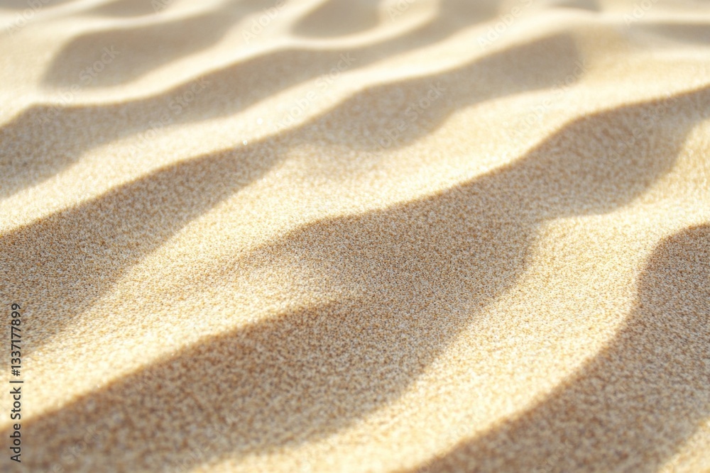 Textured Sand Patterns in Desert Landscape