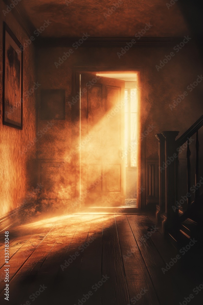 Sunlit Hallway Doorway Mystery Sunlit Hallway Doorway Mystery